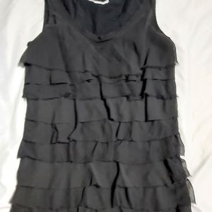 Raffled sleeveless